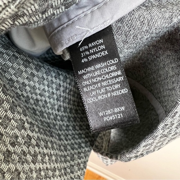 Betabrand Transcendent Blazer Jacket Grey Black White Print XL - Picture 8 of 10